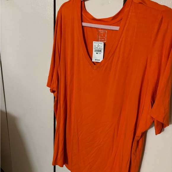 a new day Tops - a new day Bright Orange V-Neck Tee